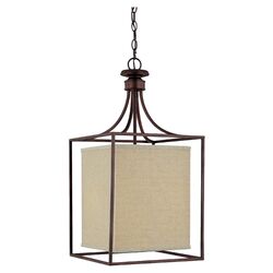 Midtown 2 Light Foyer Pendant I in Bronze