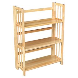 Folding Bookcase in Natural