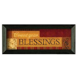 Count Your Blessings Framed Wall Art by Becca Barton