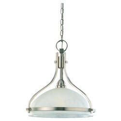 Eternity 1 Light Inverted Pendant in Nickel