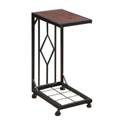 Mobile End Table in Cherry