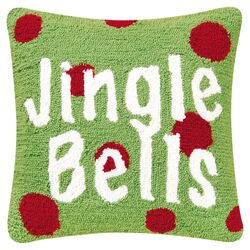 Jingle Bells Hooked Pillow