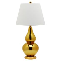 Cybil Double Gourd Table Lamp in Gold (Set of 2)