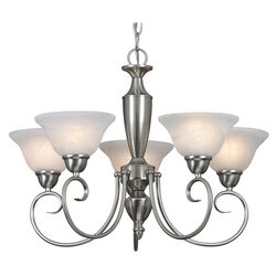 Sinatra 5 Chandelier in Pewter