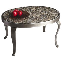 Modern Expressions Coffee Table in Nickel