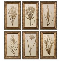 6 Piece Wheat Grass Art Set