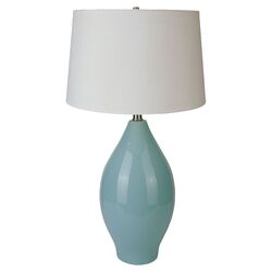 Ceramic Table Lamp in Sky Blue