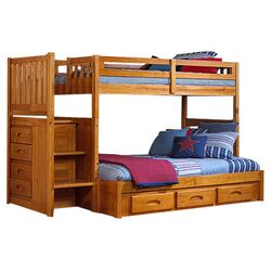 Jumper Twin Bed Box in Pine