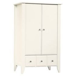 Shoal Creek Armoire in Soft White