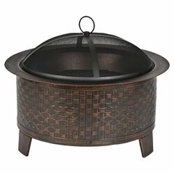 Woven Fire Pit in Bronze