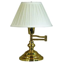 Boston Swing Arm Table Lamp in Brass
