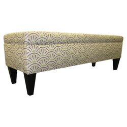 Brooke Tufted Storage Bench in Amethyst
