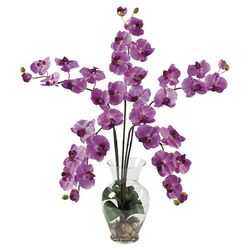 Silk Phalaenopsis Orchid Arrangement in Mauve