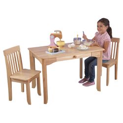 Kids 3 Piece Table & Chair Set in Natural