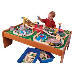 Ride Around Town Train Set on Table in Natural