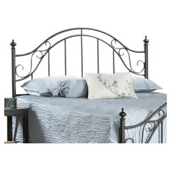 Clayton Metal Bed in Matte Brown