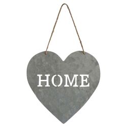 Heart Shaped Home Sign in Grey