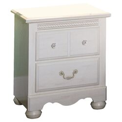 Diana 2 Drawer Nightstand in White