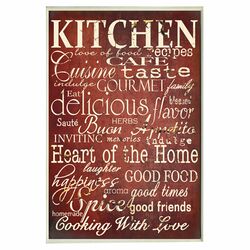 Kitchen Words Wall Plaque