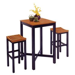 5 Piece Counter Height Dining Set in Black