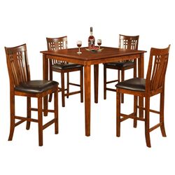 Mae 5 Piece Dining Set in Brown