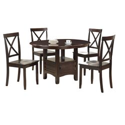 Madison 5 Piece Dining Set in Cappuccino