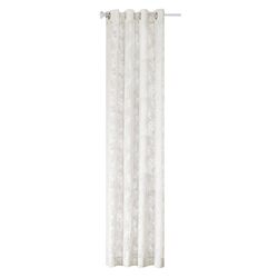 Figaro Rayon Curtain Panel in White