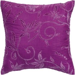 Floral Pillow in Raspberry