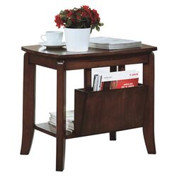 Magazine End Table in Walnut