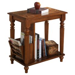 Distressed Magazine Table in Oak