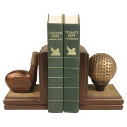 Bruntsfield Links 2 Piece Bookend Set in Bronze