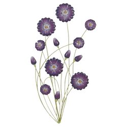 Floral Wall Decor in Purple