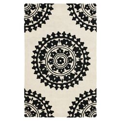 Soho Ivory & Black Rug