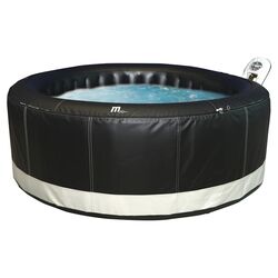 6 Person Inflatable Bubble Spa in Black