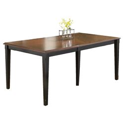 Englewood Dining Table in Black & Cherry