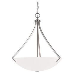 Stanton 3 Light Inverted Pendant in Nickel