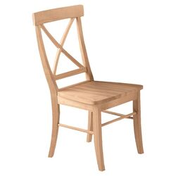 Unfinished X-Back Side Chair (Set of 2)