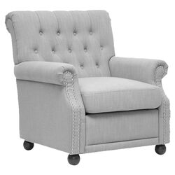 Baxton Studio Arm Chair in Light Gray