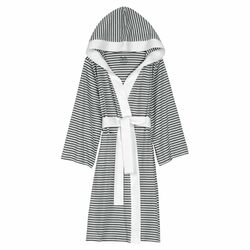Jersey Knit Bath Robe in Silver