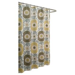 Ottoman Blossom Shower Curtain in Gold