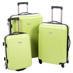 Freedom 3 Piece Luggage Set in Apple Green