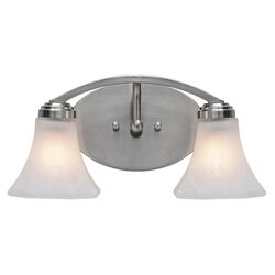 Ryan 2 Light Vanity Light in Pewter