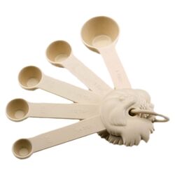 5 Piece Measuring Spoon Set in Natural