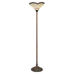 Jewel Torchiere Floor Lamp in Bronze