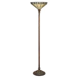 Mission Torchiere Floor Lamp in Bronze