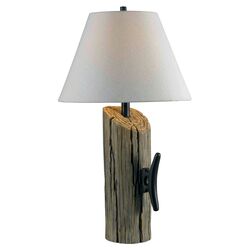 Miami Table Lamp in Natural Wood Grain