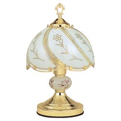 Floral Touch Table Lamp in Brushed Gold