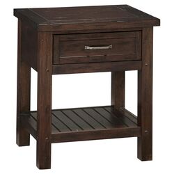 Cabin Creek 1 Drawer Nightstand in Chestnut