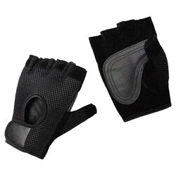 Mesh Weight Lifting Gloves in Black