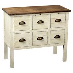 Dover 6 Drawer Chest in Creme